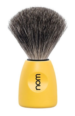 Lasse Shaving Brush, Pure Badger, Handle Material Plastic Lemon