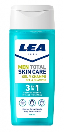 Men Total Skin Care 3 In 1 Intense & Freshness Shower Gel And Shampoo