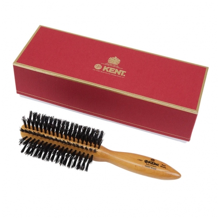 Handmade Satinwood Pure Black Bristle Half Radial Brush