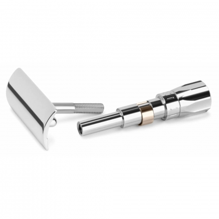 Top Plate + Metal Knob Bright Chrome, Razor 50