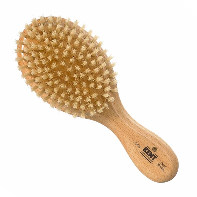 Beechwood Pure White Bristle Oval Club Brush