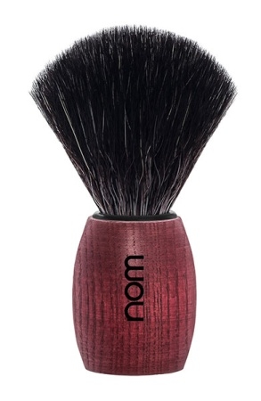 Ole Shaving Brush, Black Fibre, Handle Material Blushed Ash