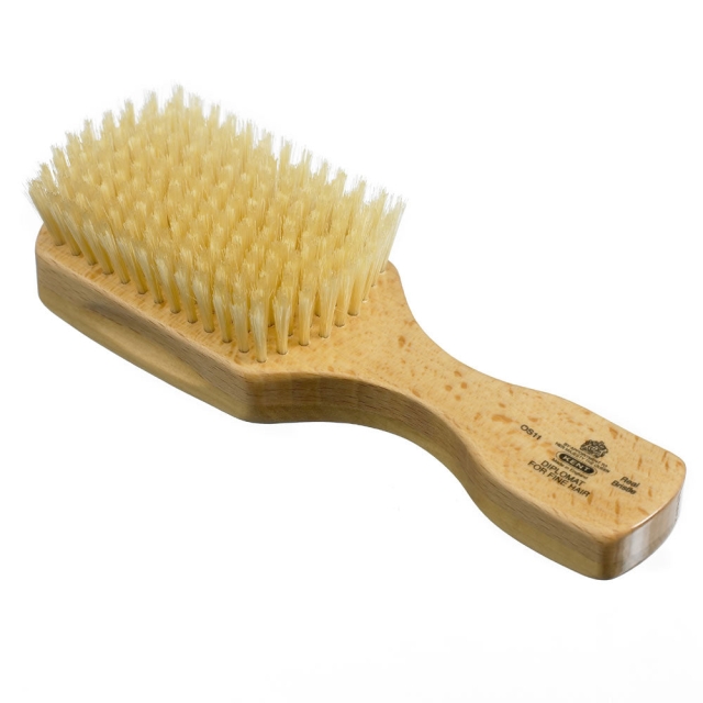 Satinwood Pure White Soft Bristle Rectangular Club Brush