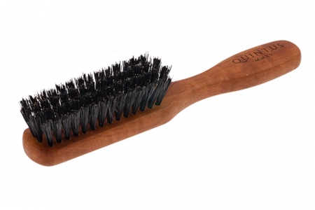 Beard Brush Pearwood With Handle - Wild Boar Bristles