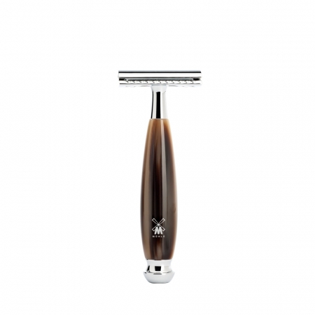Vivo Safety Razor High-grade Resin, Horn Brown Closed Comb