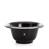 ACCESSORIES Shaving bowl Porcelain, black, platinum rim