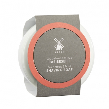 Skin Care Grapefruit And Mint Shaving Soap - Porcelain Bowl