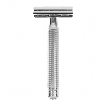 Rockwell 6c White Chrome - Soft Knurled Handle