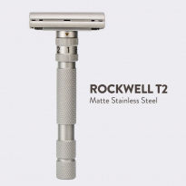 Rockwell T2 in Stainless Steel Butterfly Safety Razor