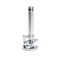 TRADITIONAL 2-piece shaving set safety razor stand handle material metal
