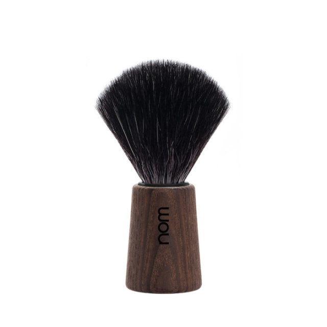 Theo Shaving Brush, Black Fibre, Handle Material Dark Ash
