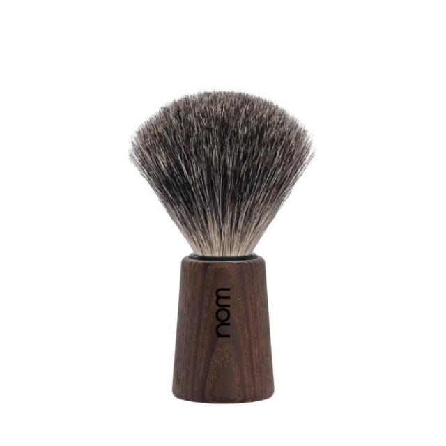 Theo Shaving Brush, Pure Badger, Handle Material Dark Ash