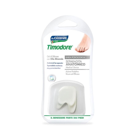 Timodore Anatomical Toe Separator, Size M, 2pcs