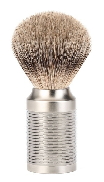 Rocca Silver Matt Silvertip Badger Shaving Brush