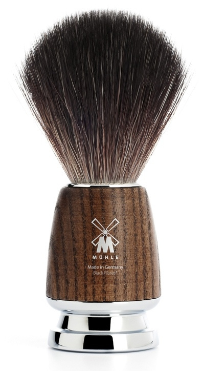 Rytmo Shaving Brush Ash, Steamed Synthetic, Black Fibre