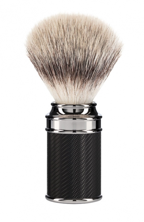 Traditional Black Silvertip Fiber Shaving Brush