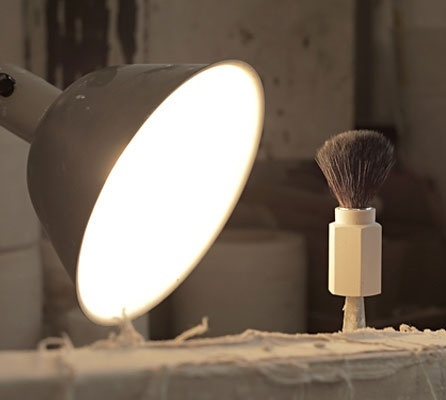 Hexagon Silvertip Fibre Shaving Brush Anodised Aluminum Graphite