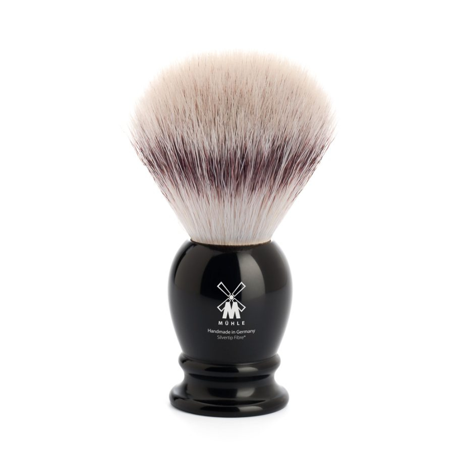 CLASSIC SHAVING BRUSHES synthetic Silvertip Fibre High-grade resin black