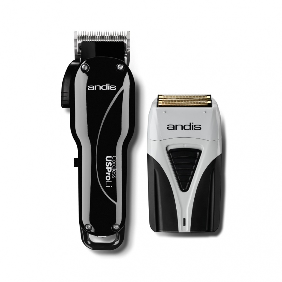 Andis Cordless Combo - Cordless Clipper & Pro Foil Shaver Plus