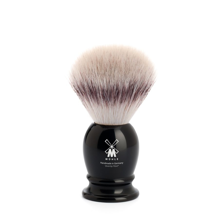 CLASSIC SHAVING BRUSHES synthetic Silvertip Fibre High-grade resin black