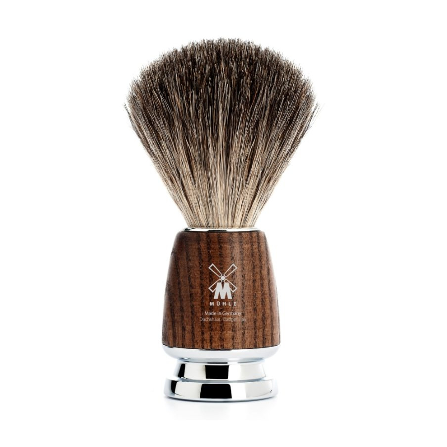 RYTMO Shaving brush Ash steamed pure badger