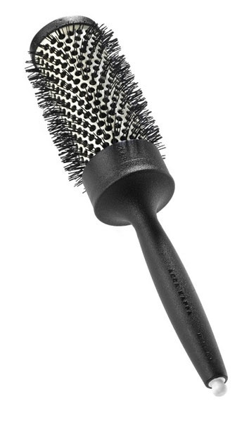 Tourmaline Comfort Grip Brush - Carbon Fiber - Ceramic Tourmaline - 100% Nylon -