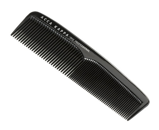 Professional Fine Coarse Pocket Comb - 7012 Black