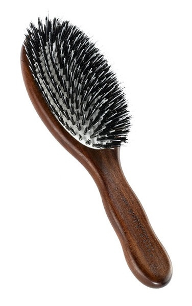 Oval Brush - Kotibe Wood - 100% Boar Bristles & Nylon Monofilament