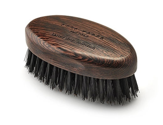 Beard Brush - Wenge Wood - Natural Black Bristles