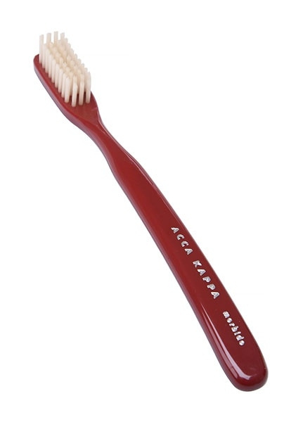 Tooth Brush - Vintage - Medium Nylon Bristles - Red