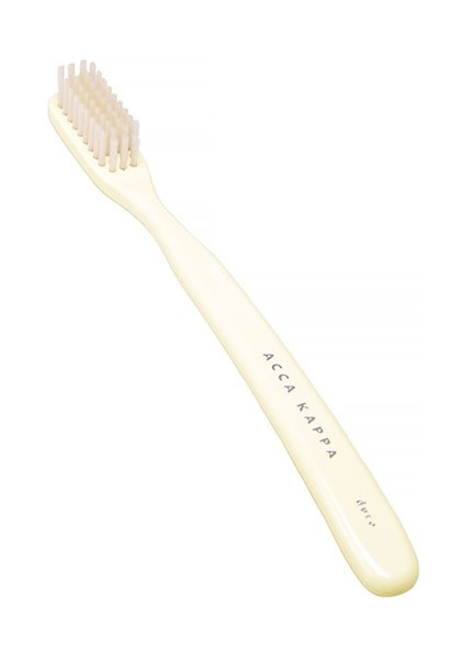 Tooth Brush - Vintage - Medium Natural Bristles - White