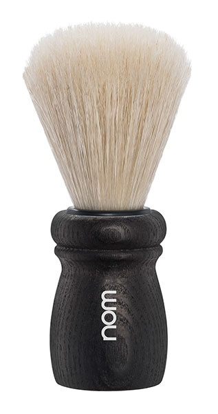 Alfred Shaving Brush, Long Natural Bristle, Handle Material Black Ash