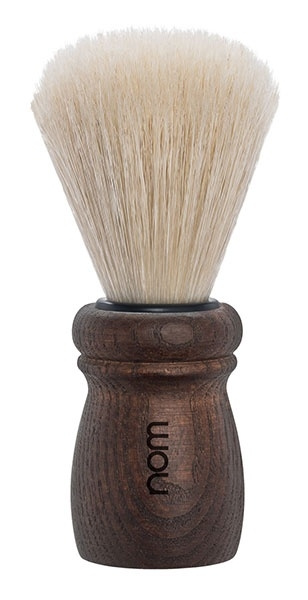 Alfred Shaving Brush, Long Natural Bristle, Handle Material Dark Ash