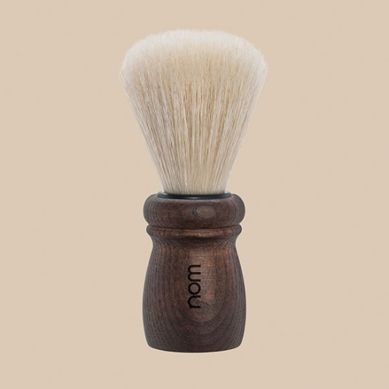 Alfred Shaving Brush, Long Natural Bristle, Handle Material Dark Ash
