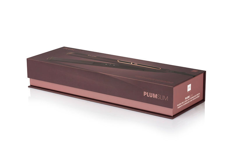 SLIM Narrow Ceramic Tourmaline Hair Straightener - Labor Pro Plum