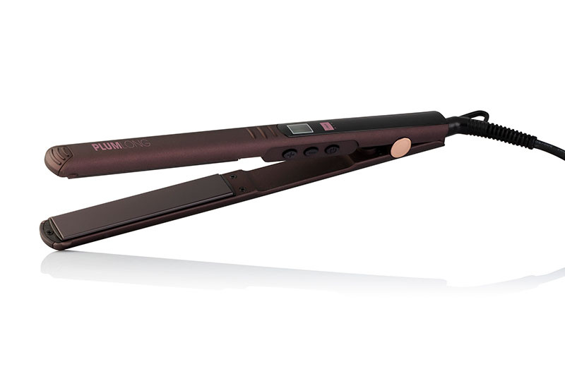 LONG Ceramic Tourmaline Hair Straightener - Labor Pro Plum