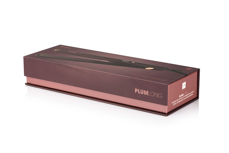 LONG Ceramic Tourmaline Hair Straightener - Labor Pro Plum