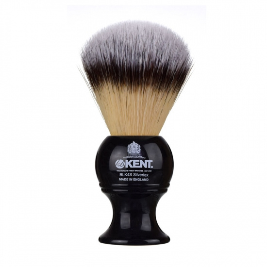 Black Silvertex Synthetic Shaving Brush Medium