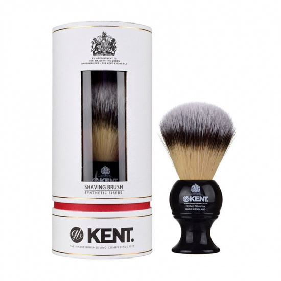 Black Silvertex Synthetic Shaving Brush Medium
