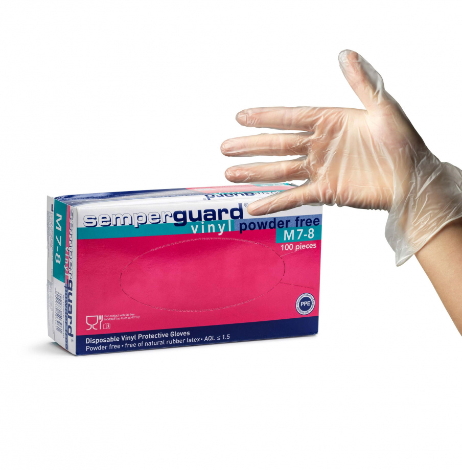 Semperguard Vinylhandskar 100 st - Powderfree - M