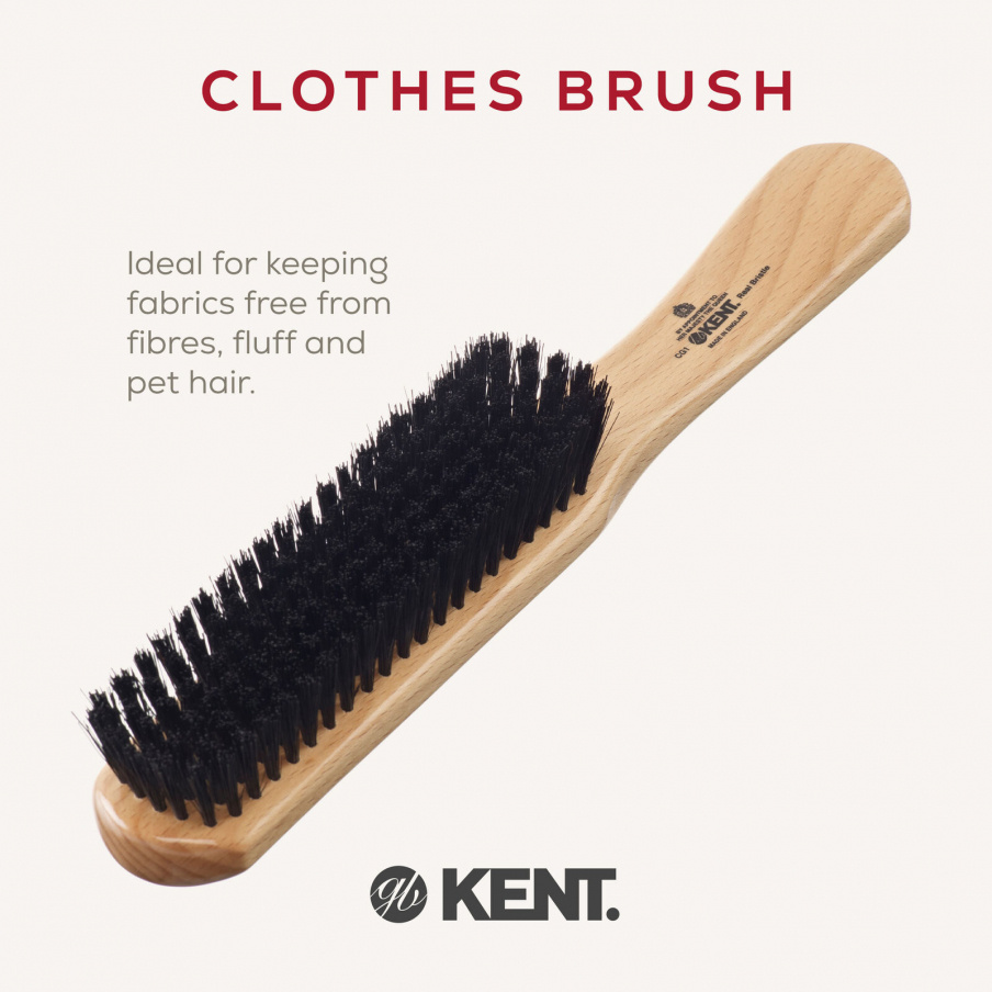 Beechwood Bristle Nylon Mix Clothes Brush