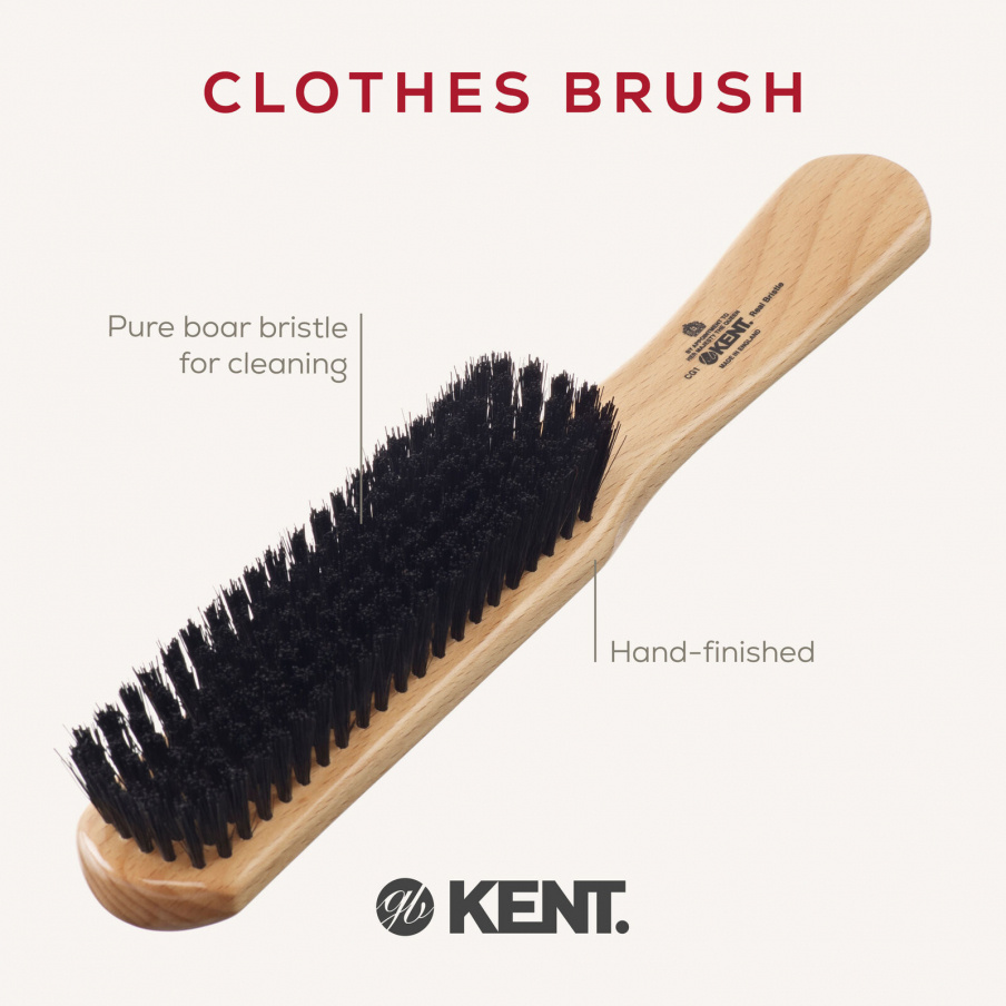 Beechwood Bristle Nylon Mix Clothes Brush