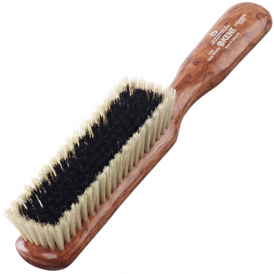 Cashmere Care Dark Wood Bristle Nylon Mix Clothes Brush