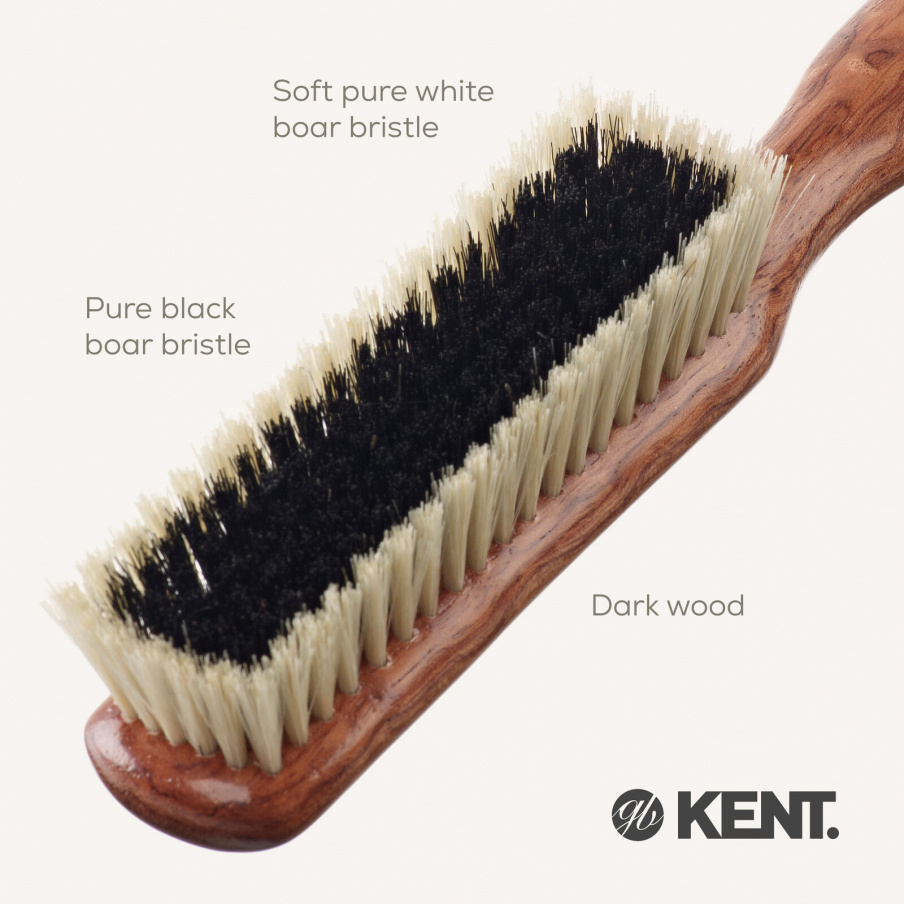 Cashmere Care Dark Wood Bristle Nylon Mix Clothes Brush