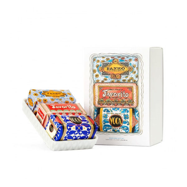 Gift Set Soap Dish & Deco Mini Soaps