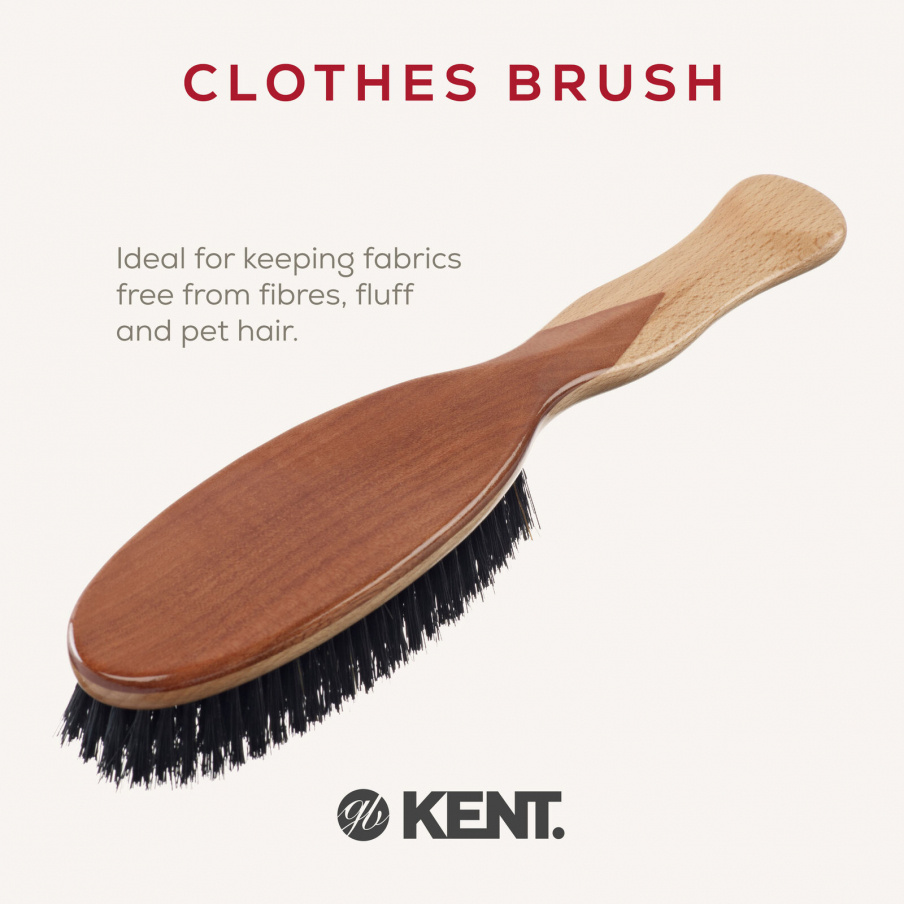 Pure Bristle Beechwood and Dark wood Clothes Brush