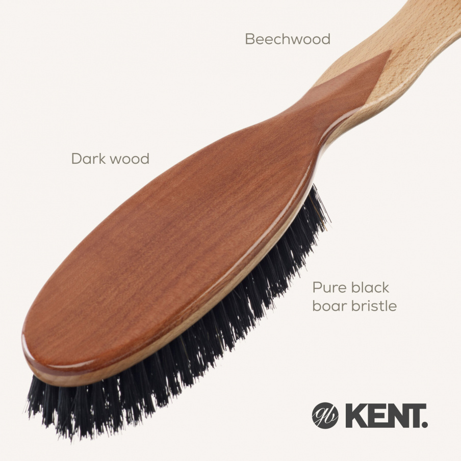 Pure Bristle Beechwood and Dark wood Clothes Brush