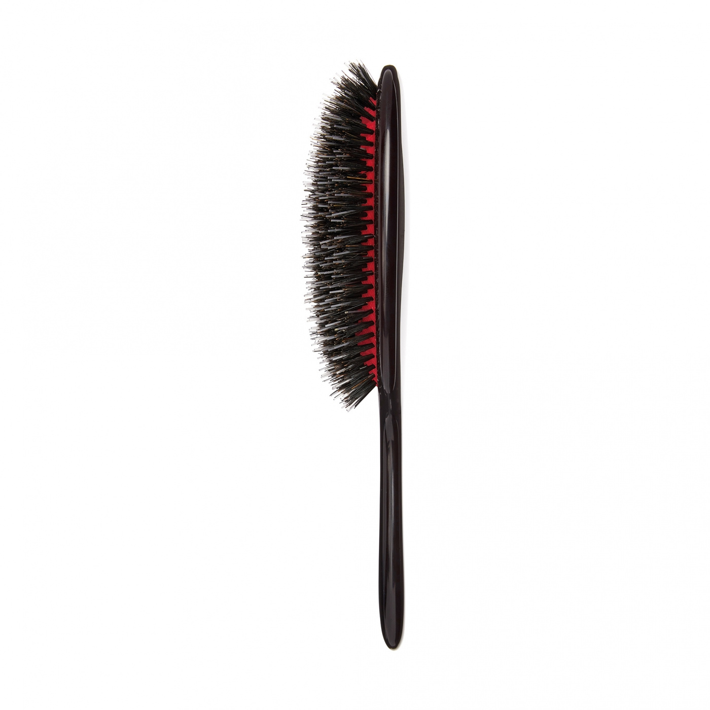 Classic Shine Large Black Porcupine Mixed Bristle Hairbrush