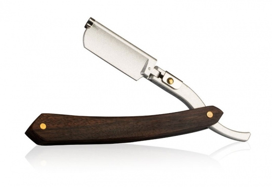 Straight Razor with Wooden Handle