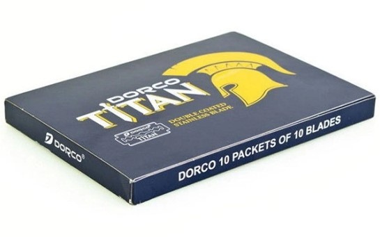 Titan Double Coated Stainless Dubbelrakblad x100